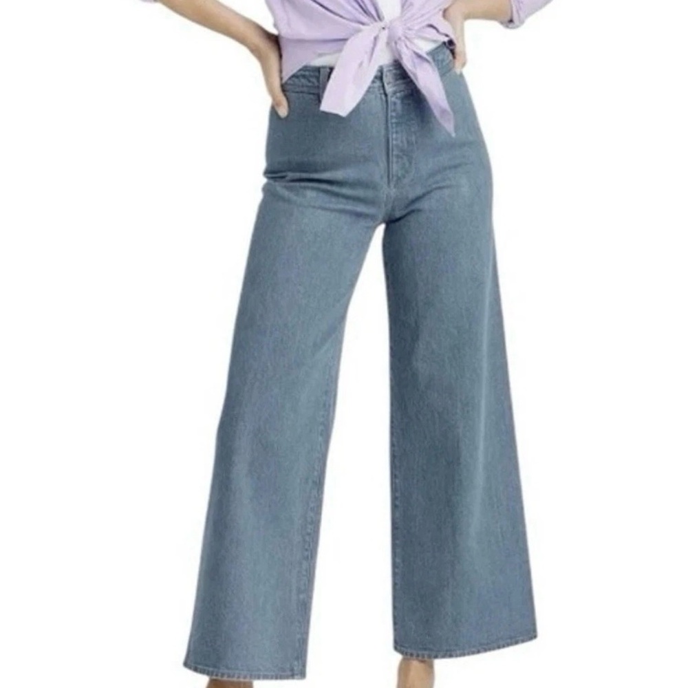 Size 14 Sailor Style Universal Thread Light Blue Flare Jeans Smaller Waist